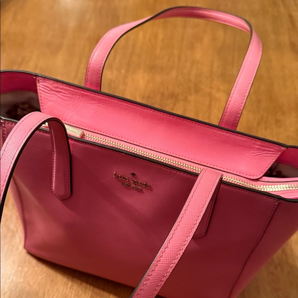 Kate Spade Pink Leather Tote - Picture 7 of 8